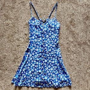 Blue Floral Summer Dress